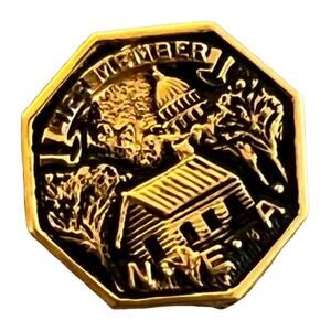 Vintage NEA National Education Assn Lifetime Member Pinback Pin